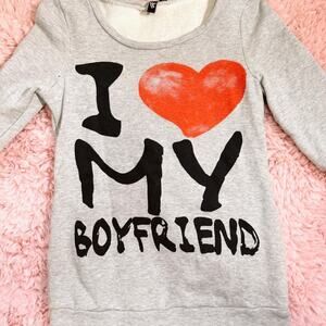 Y2k vero moda i <3 my boyfriend sweatshirt